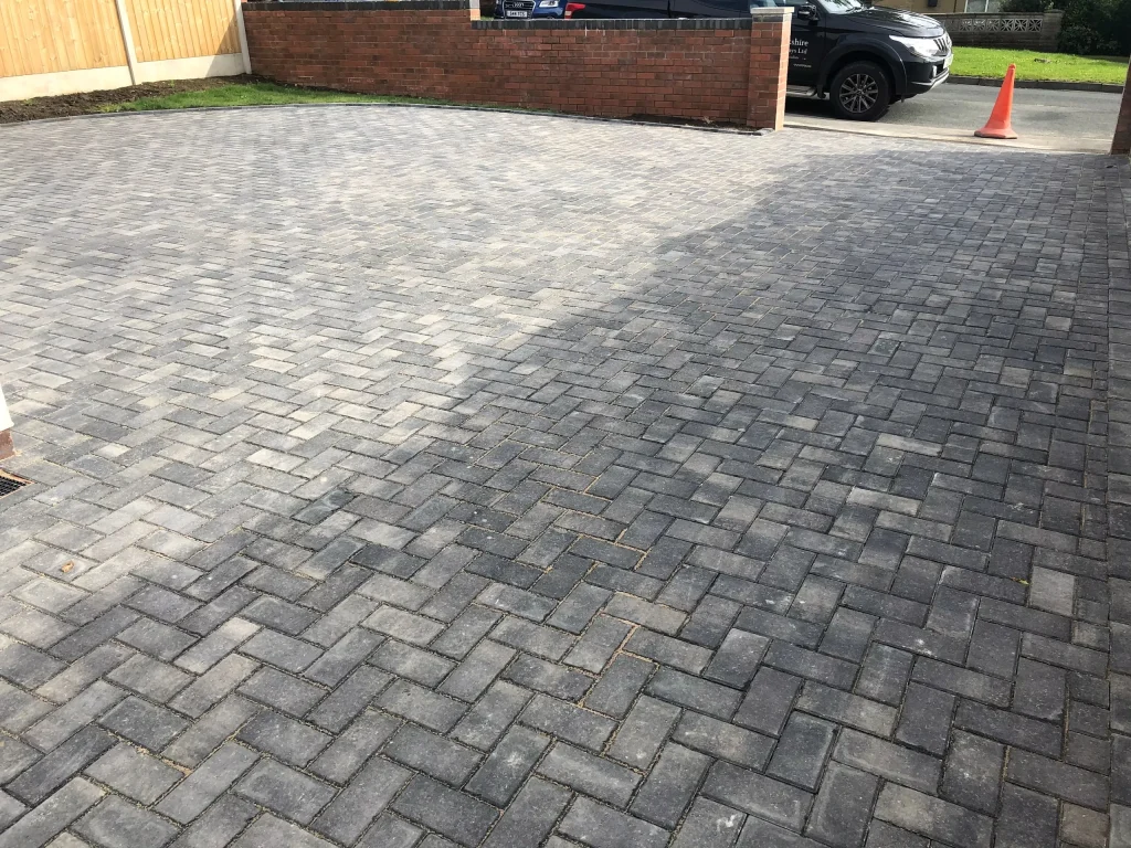 Grey Block Paved Driveway Installation in Bradford