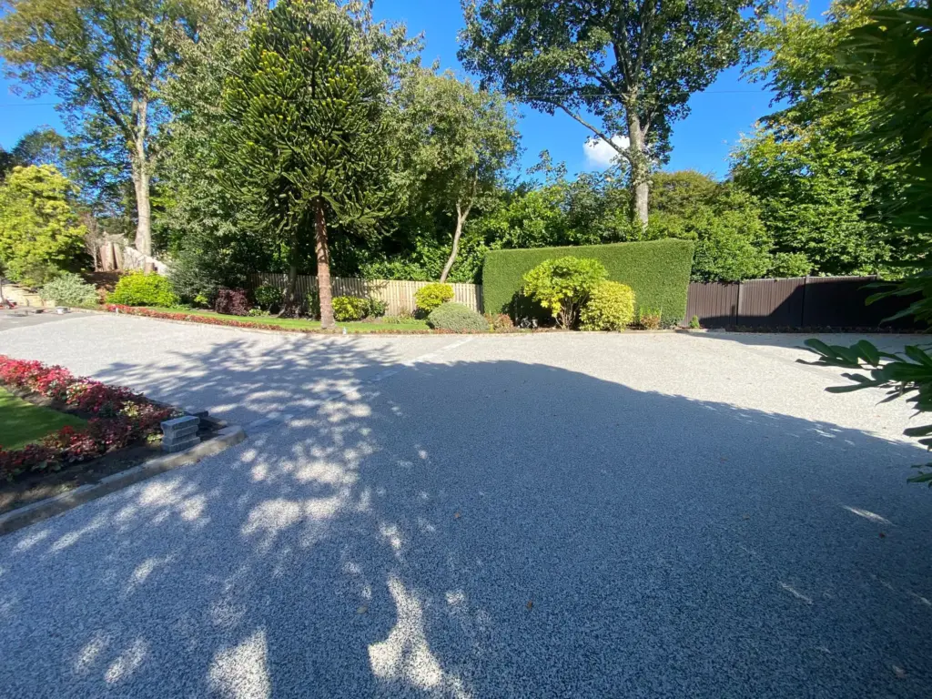 Grey Resin Bound Driveway Installation At A Victorian Property In Savile Park Halifax