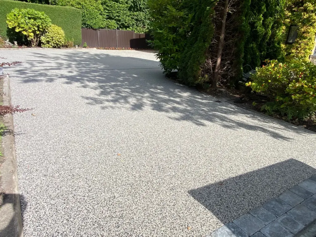 Grey Resin Bound Driveway Installation At A Victorian Property In Savile Park Halifax